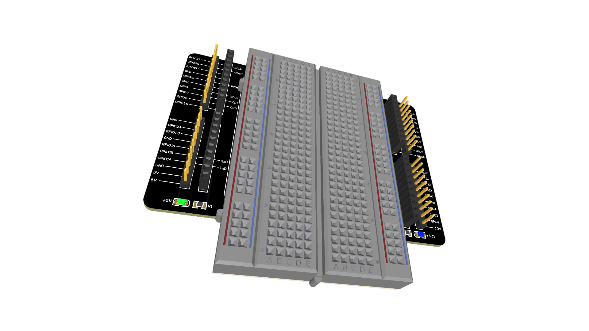 Standaard RPi 3/4/5 experimenteer uitbreiding