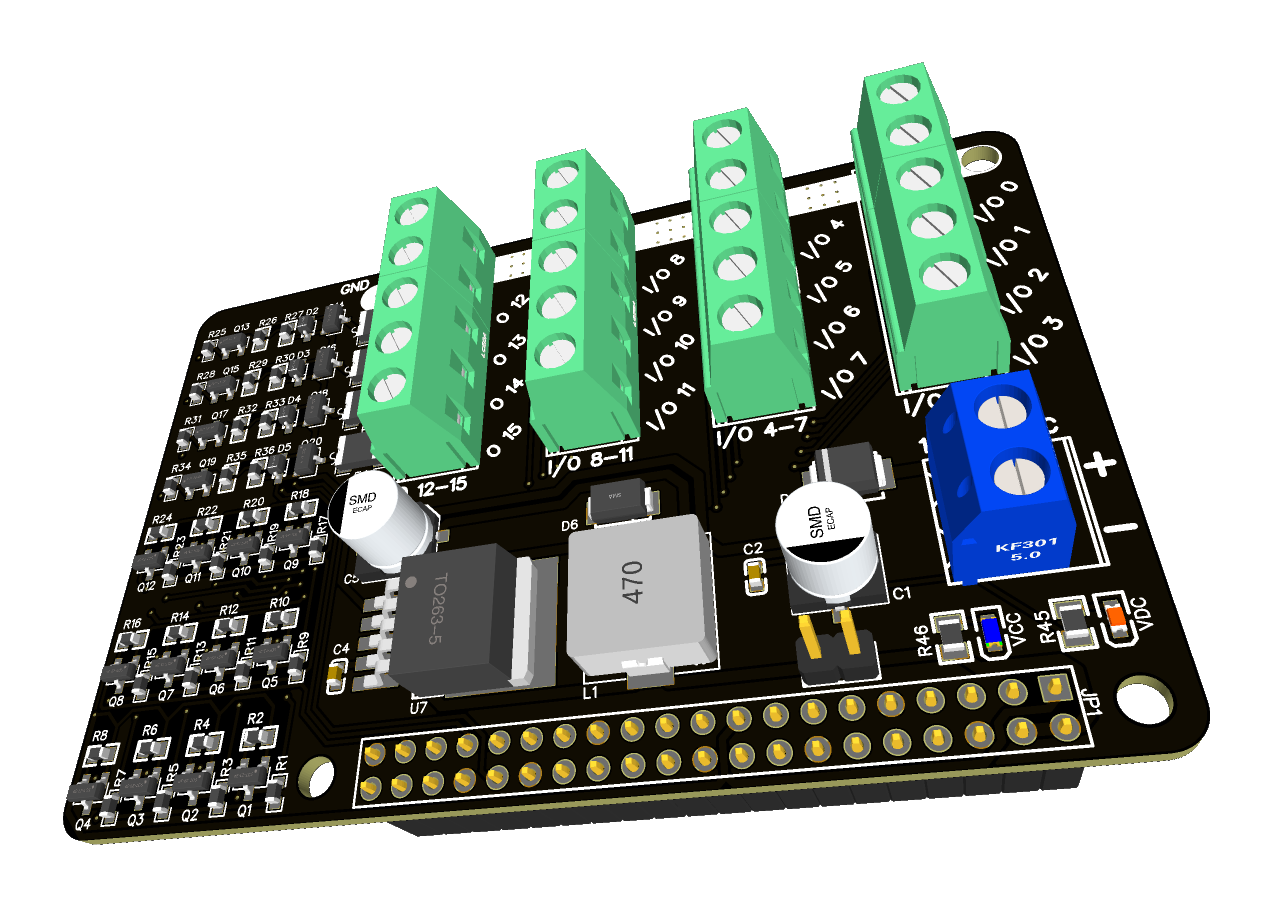 Industriële Raspberry Pi 12-24V IO
